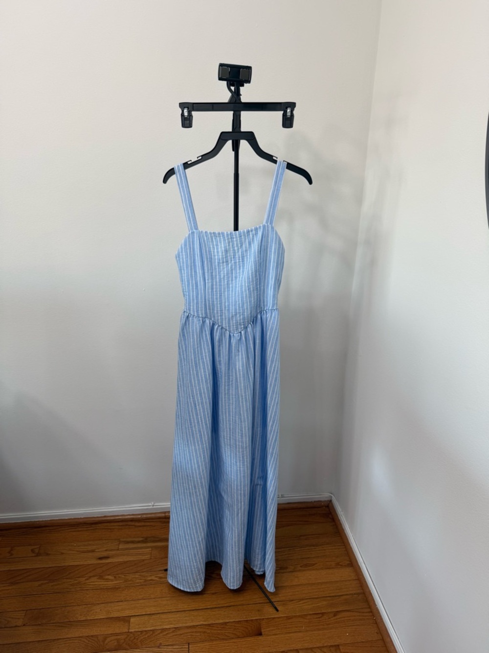 Altar'd State Light Blue Striped Maxi Sundress - Picture 2 of 6